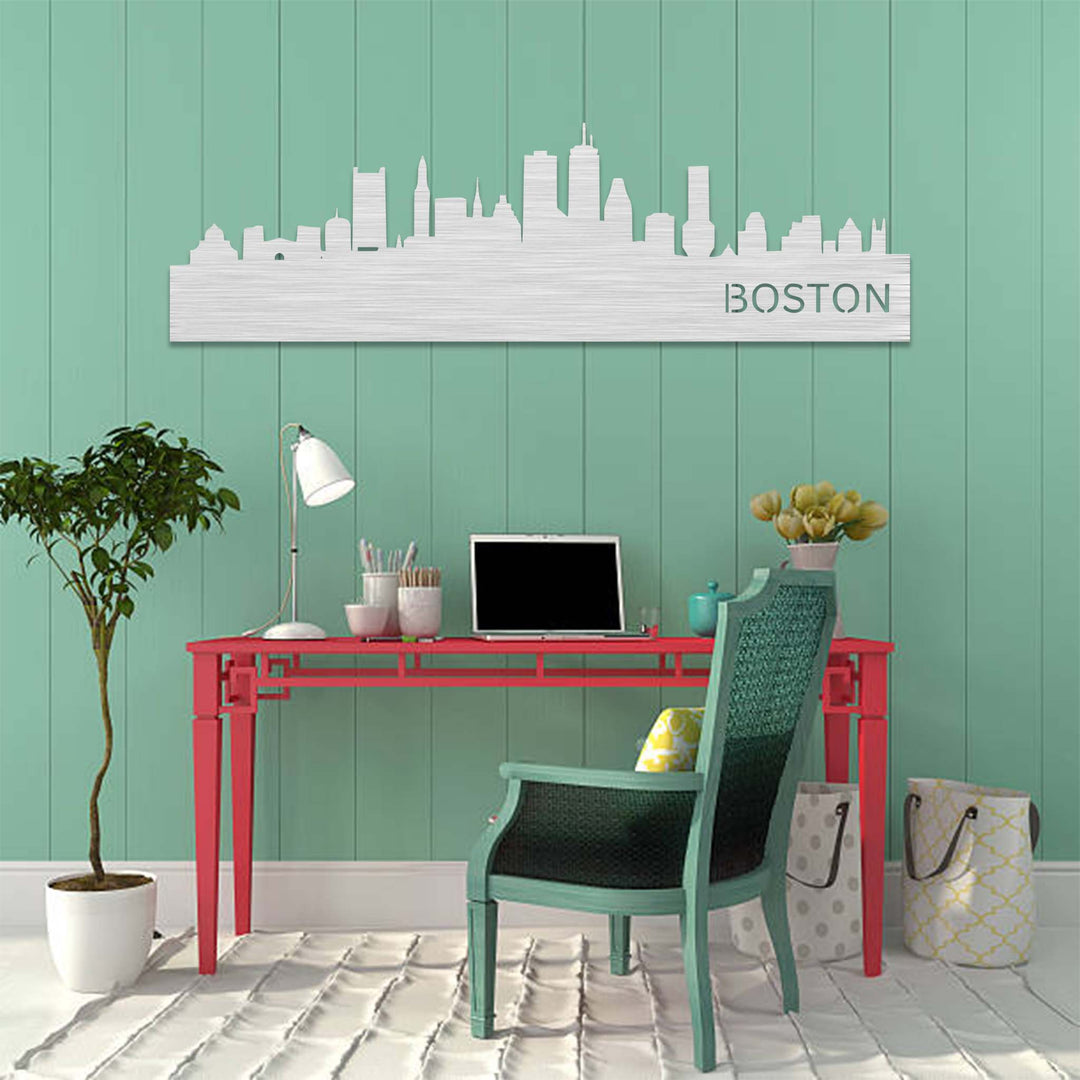 Boston Skyline - Metal Wall Art - MetalPlex
