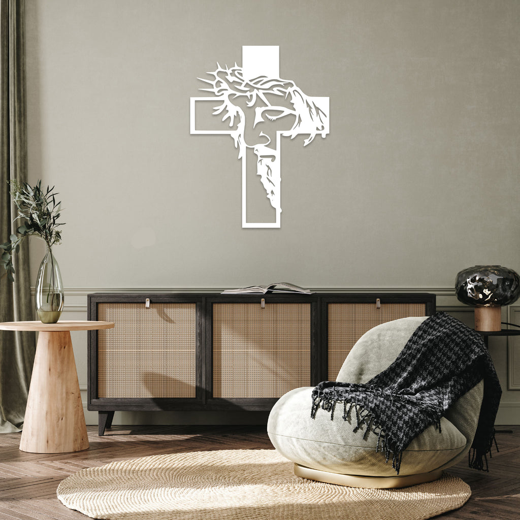 Jesus Christ Cross - Metal Wall Art - MetalPlex