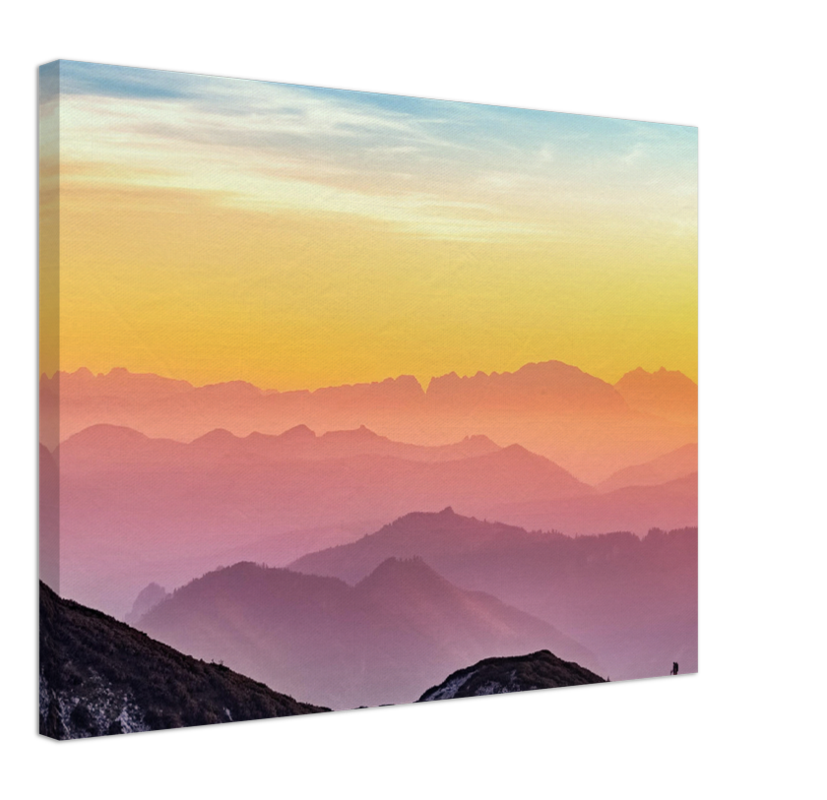 Colorful Mountains - Print - MetalPlex
