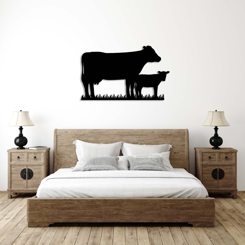 Cow Family - Metal Wall Art - MetalPlex