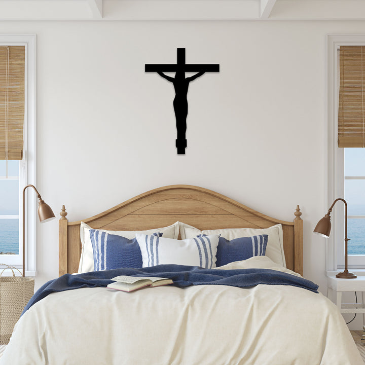 Crucifix Cross - Metal Wall Art - MetalPlex