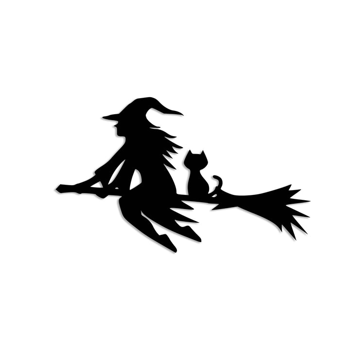 Flying Witch - Metal Wall Art - MetalPlex