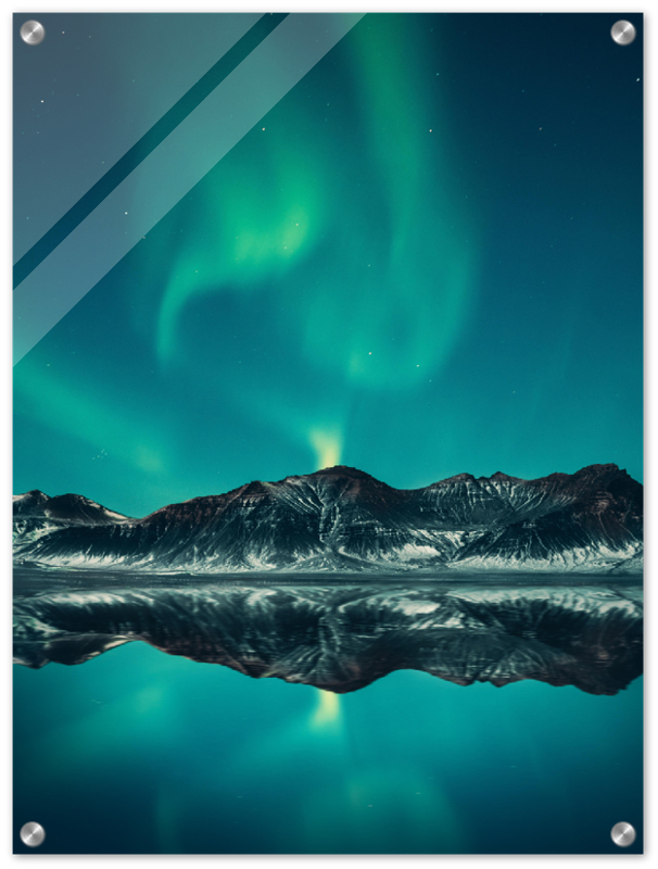 Iceland Aurora Lights - Print - MetalPlex