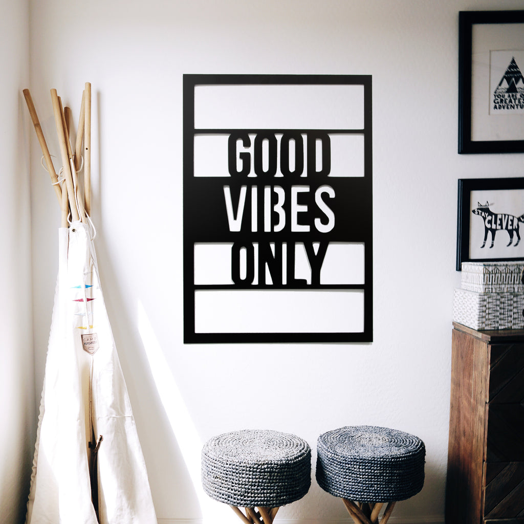 Good Vibes Only - Metal Wall Art - MetalPlex