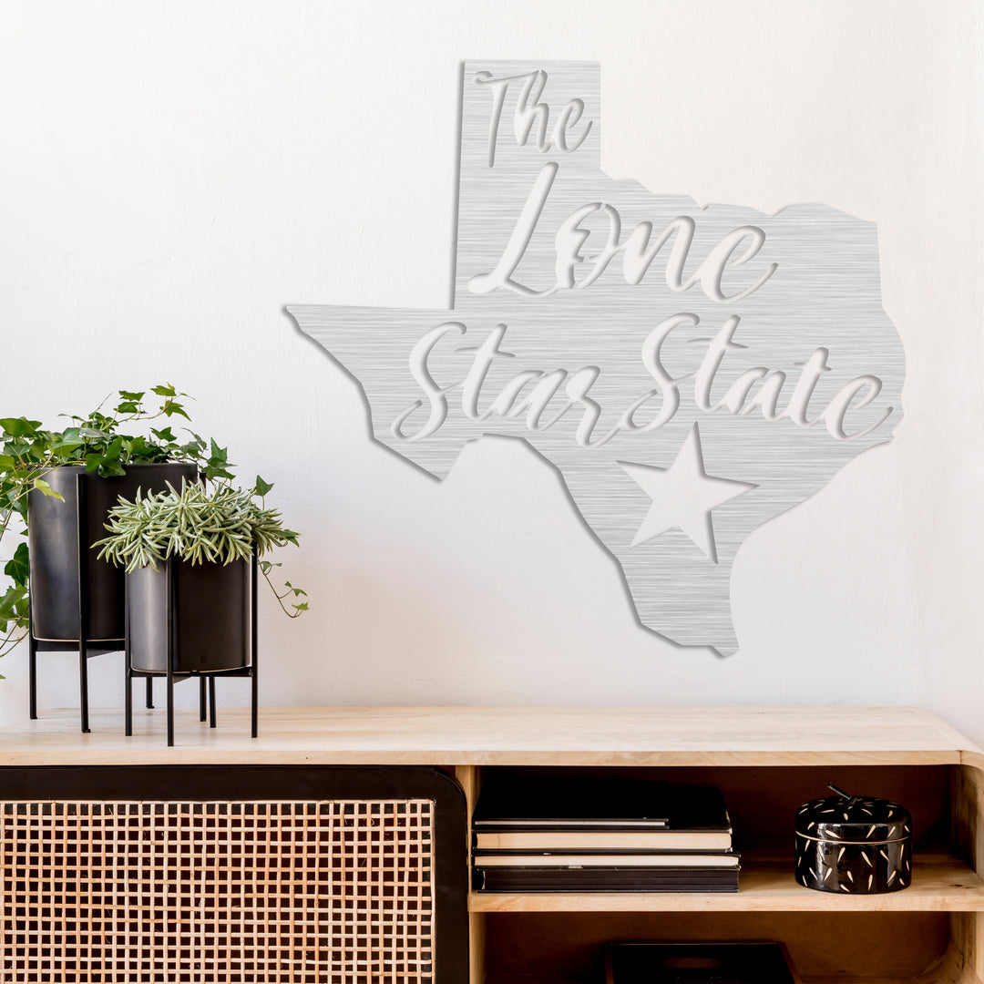 Lone Star State Texas - Metal Wall Art - MetalPlex