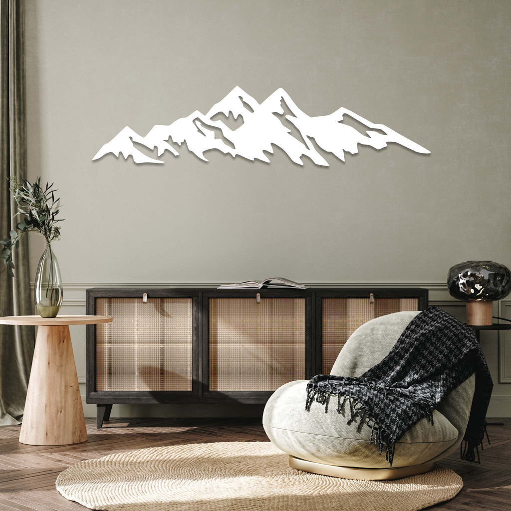 Immerse yourself in the awe-inspiring beauty of our Mountains Metal Wall Art from Metalplex, where craftsmanship meets nature's grandeur. This meticulously designed piece encapsulates the spirit of the great outdoors, bringing the untamed allure of mountain landscapes right into your living space.