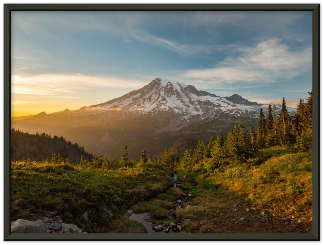 Mount Rainier Sunrise - Print - MetalPlex
