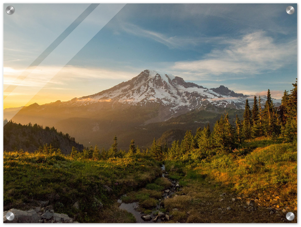 Mount Rainier Sunrise - Print - MetalPlex
