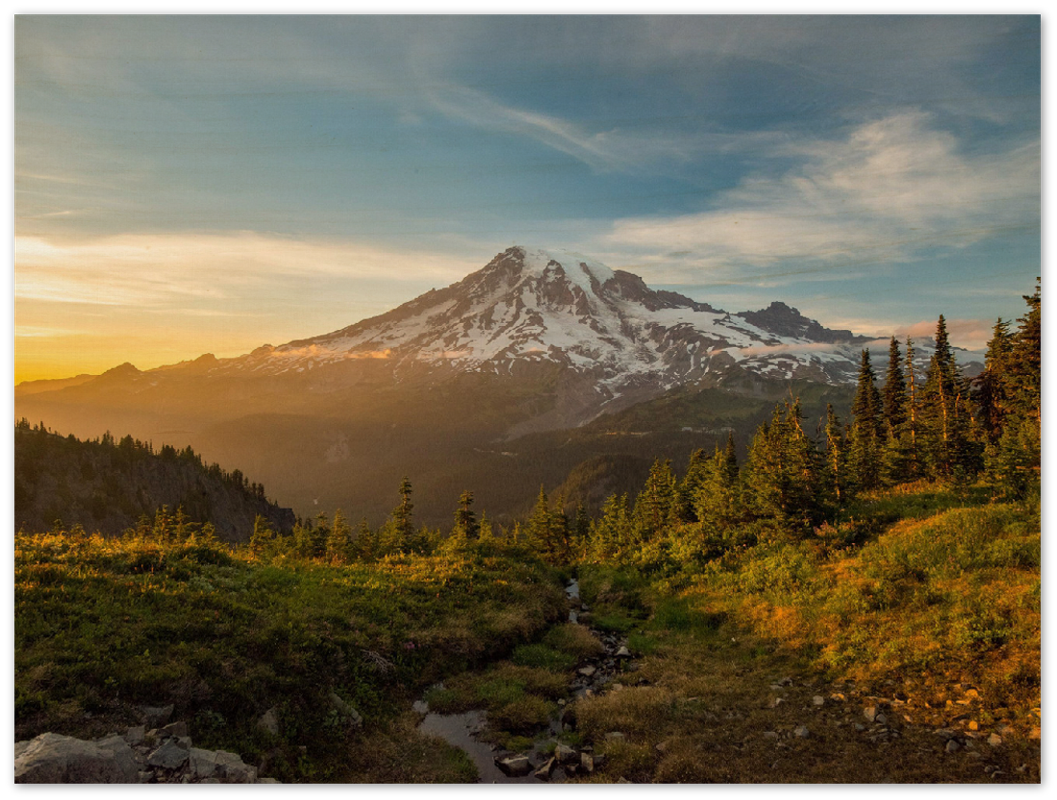 Mount Rainier Sunrise - Print - MetalPlex