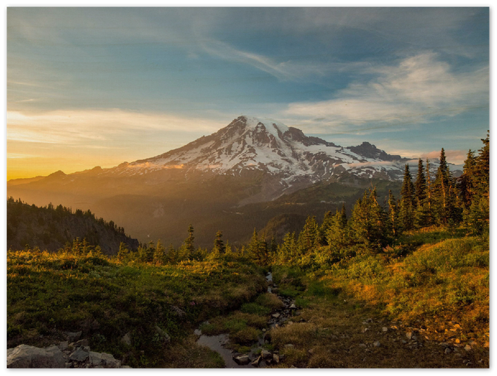 Mount Rainier Sunrise - Print - MetalPlex