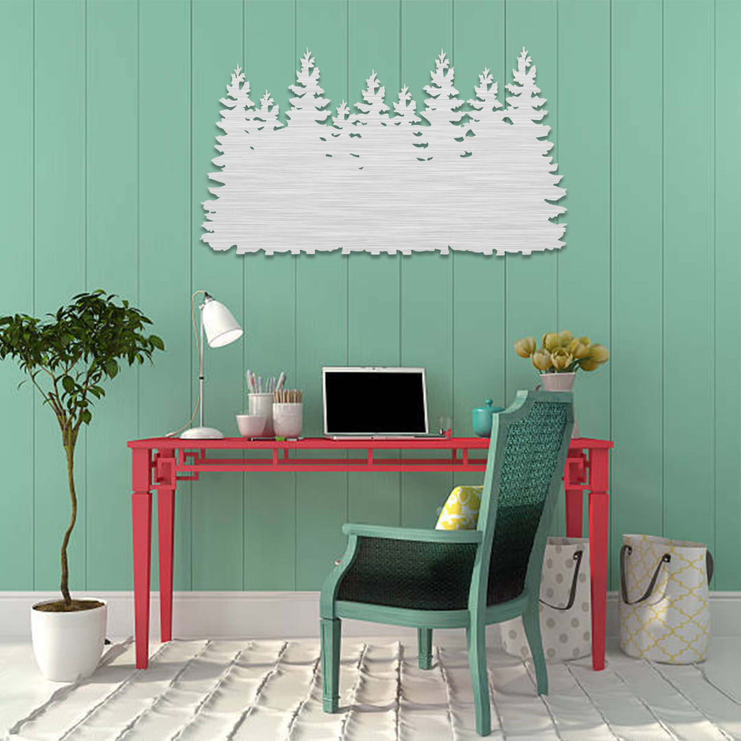 Pine Trees - Metal Wall Art - MetalPlex