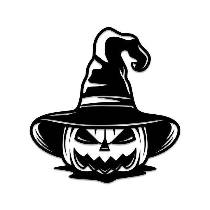 Pumpkin Witch - Metal Wall Art - MetalPlex