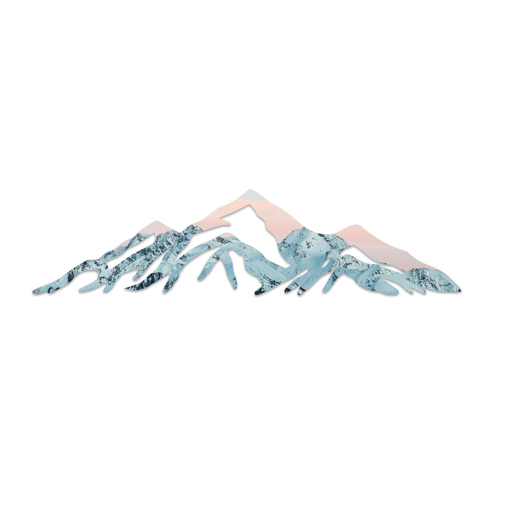Snow-Capped Rocky Mountains - Metal Wall Art - MetalPlex