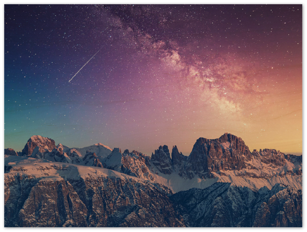 Space Mountains - Print - MetalPlex