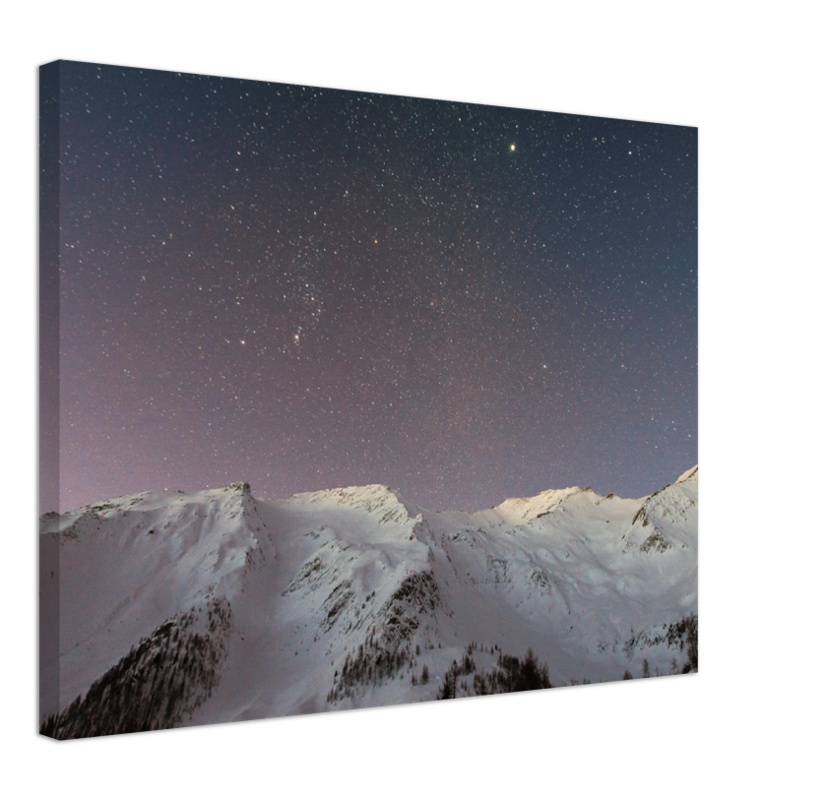 Starry Mountain - Print - MetalPlex