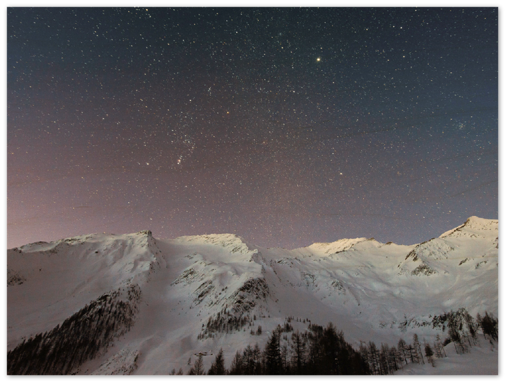 Starry Mountain - Print - MetalPlex