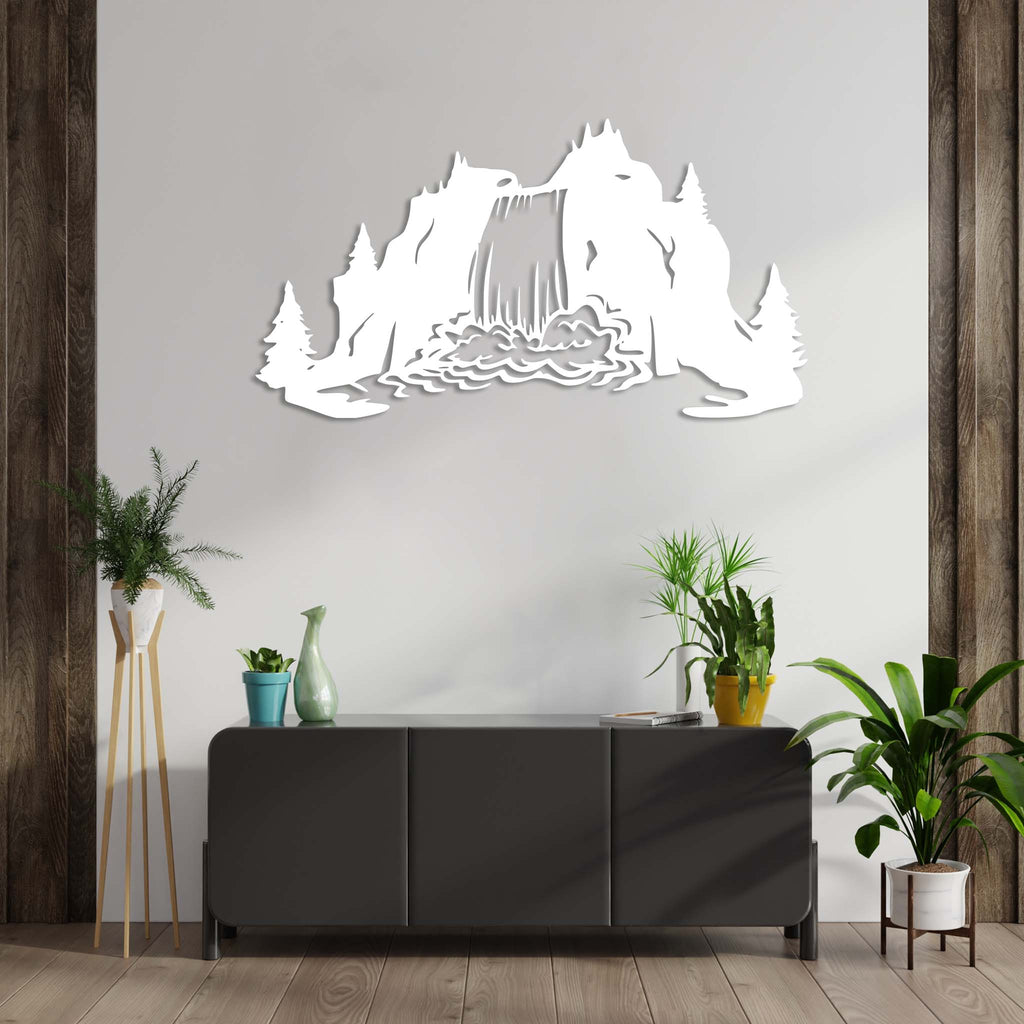 Waterfall View - Metal Wall Art - MetalPlex