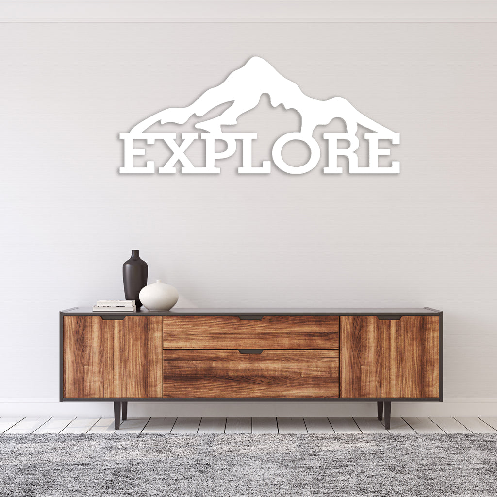 Explore Mountains - Metal Wall Art - MetalPlex