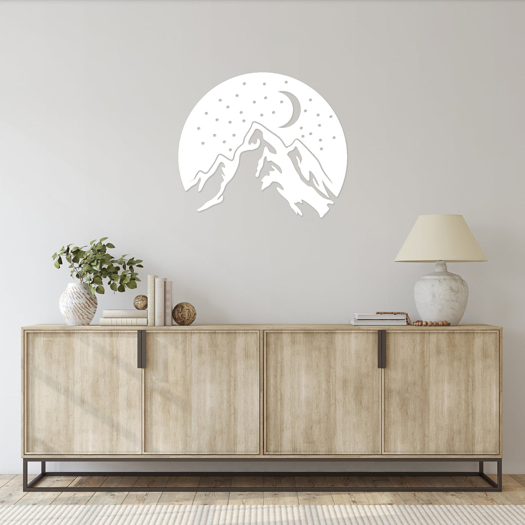 Mountain Night - Metal Wall Art - MetalPlex