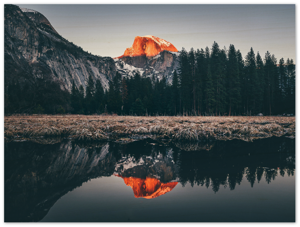 Captivate your space with the breathtaking beauty of the Yosemite Sunset Print from Metalplex. This stunning metal wall art captures the vibrant hues of a Yosemite sunset, bringing nature's masterpiece into your home. Elevate your decor with this exquisite print that blends artistry and tranquility.